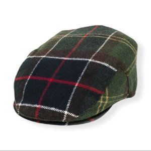 Barbour Wool Gallingale Tartan Flat Cap Plaid Classic Multicolored Casual Hat